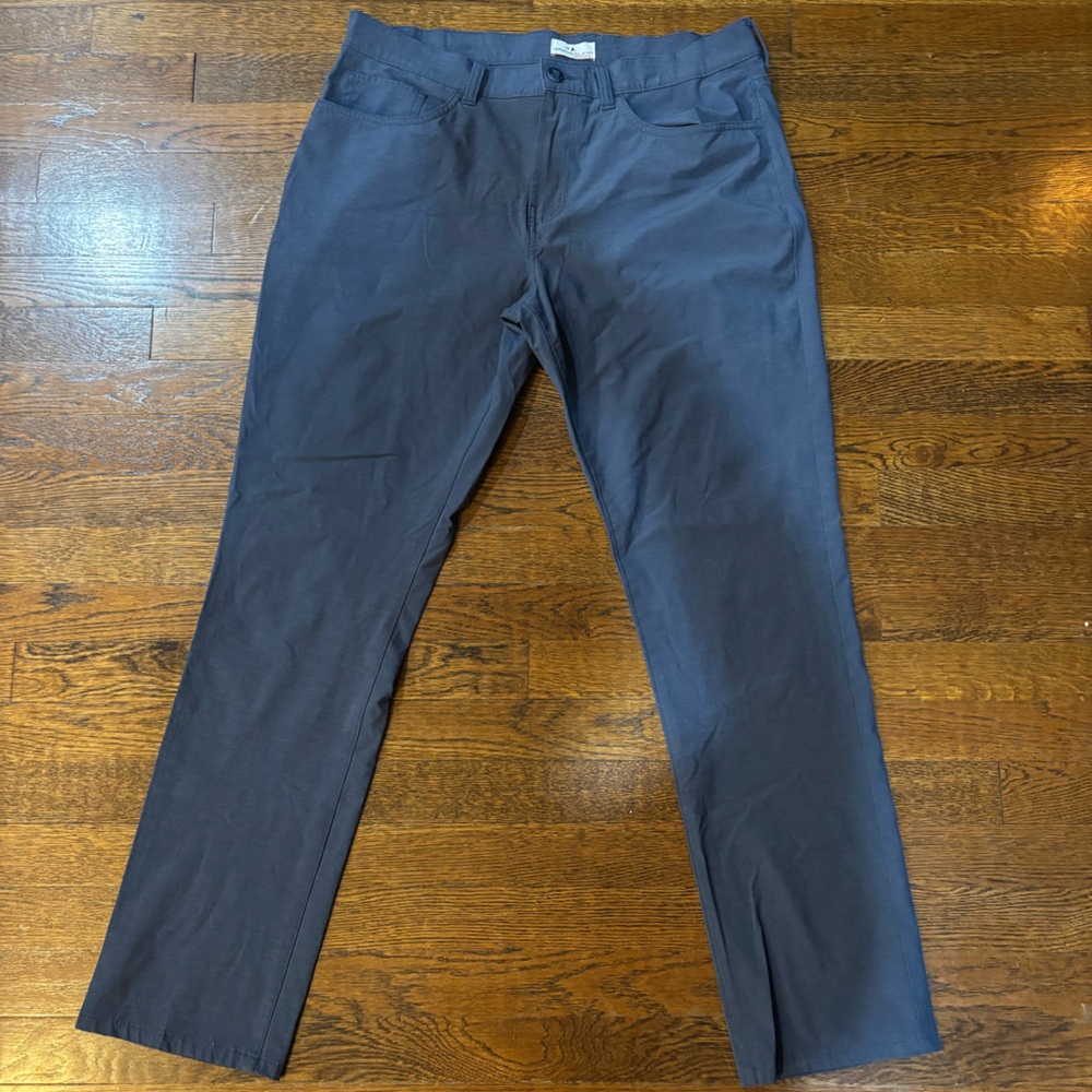 Grand Slam Blue Chinos Straight Leg Flat Front